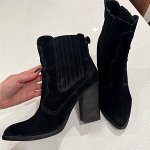 Dolce vita distressed western booties.